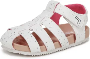 Dr. Scholl's Infant Boys Island Toddler Fisherman Sandal White Fabric