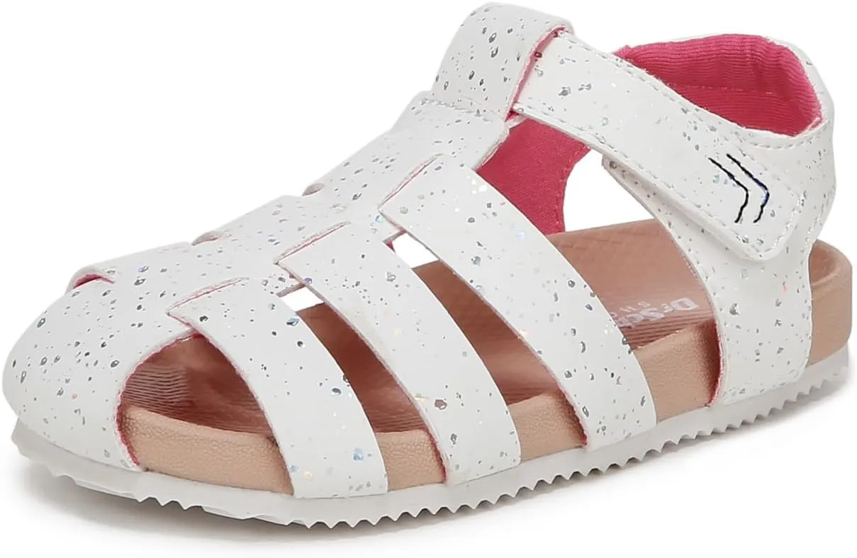 Dr. Scholl's Infant Boys Island Toddler Fisherman Sandal White Fabric