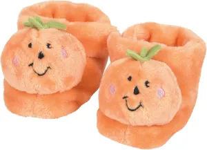 Enesco Izzy and Oliver New Baby Pumpkin Character Super Soft Booties, 0-12 Infant