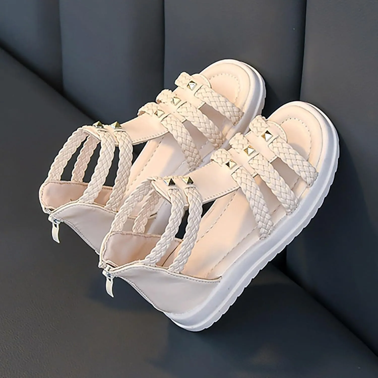 Girls' Soft Sole Toe Sandals For Summer Size 3 Sandals for Girls