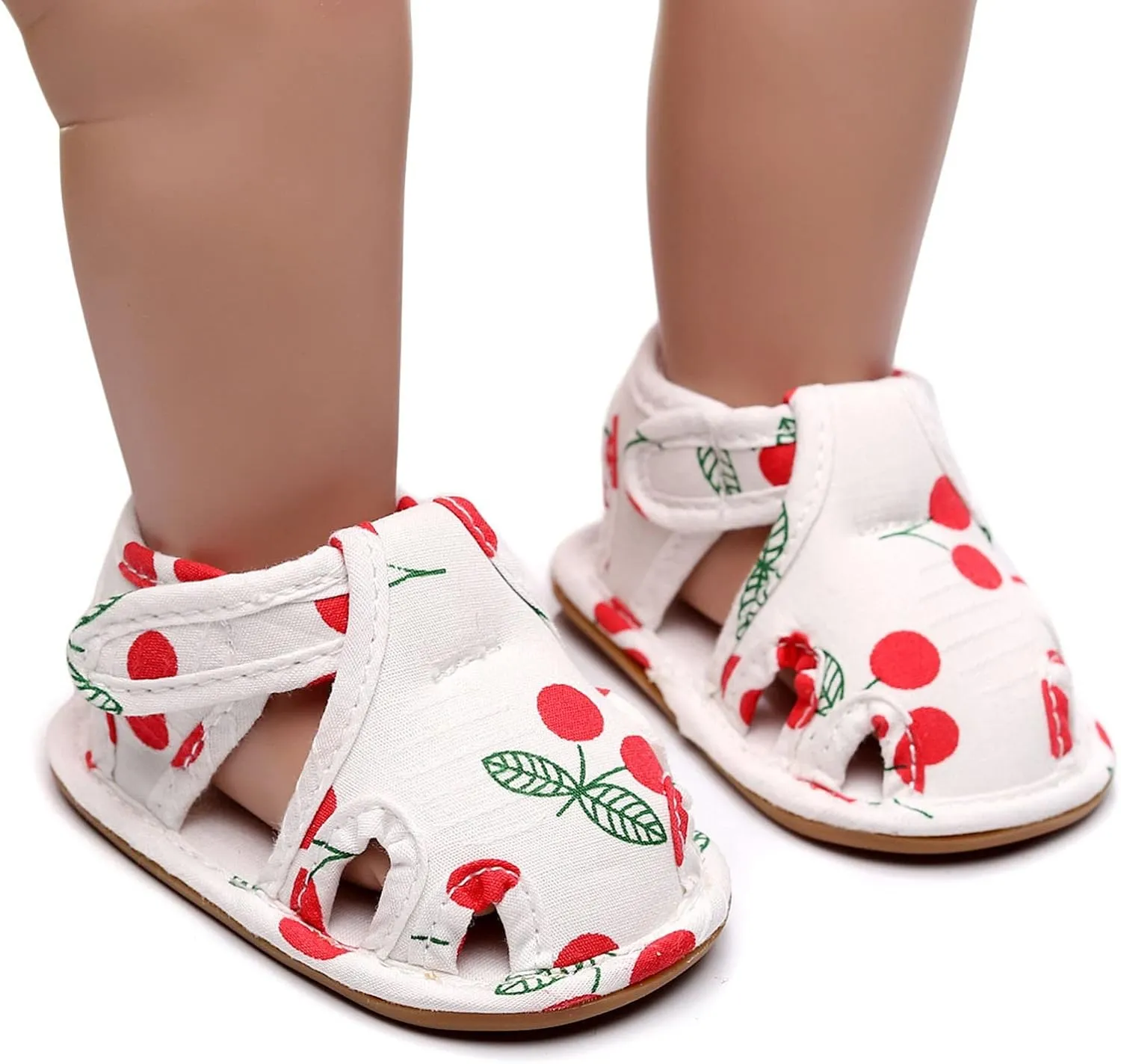 Infant Toddler Shoes Soft Sole Non Slip Toddler Floor Shoes Fruit Cherry Print Sandals Boy Sandals