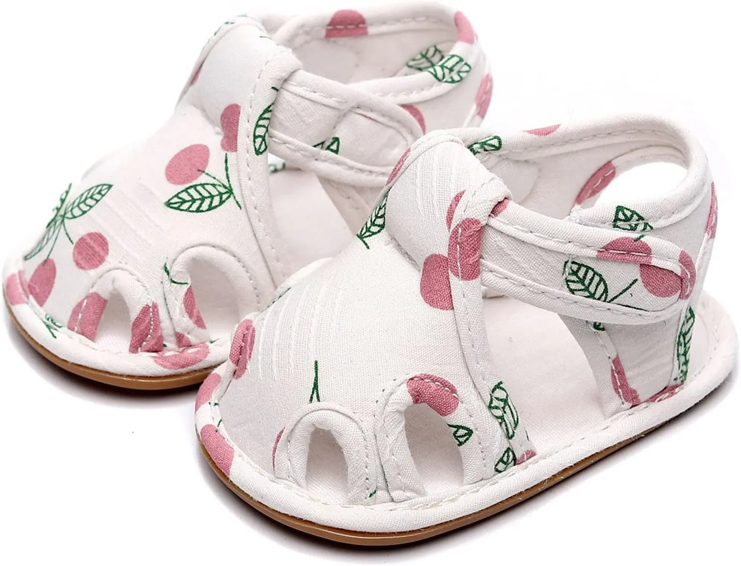 Infant Toddler Shoes Soft Sole Non Slip Toddler Floor Shoes Fruit Cherry Print Sandals Boy Sandals