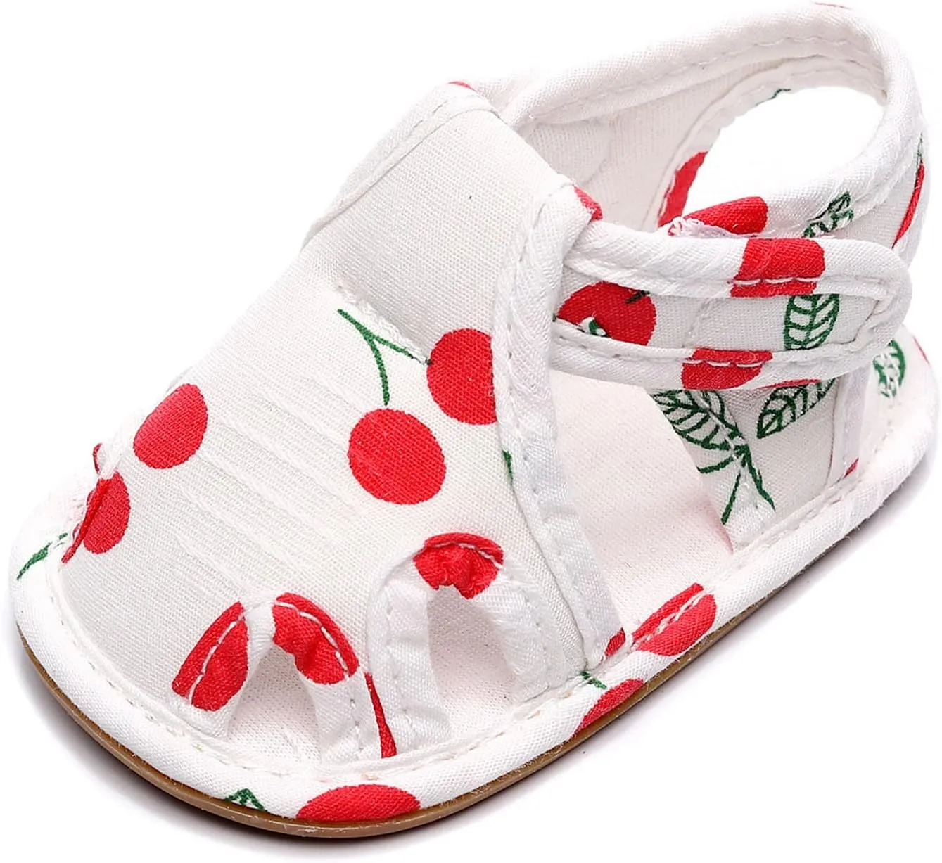 Infant Toddler Shoes Soft Sole Non Slip Toddler Floor Shoes Fruit Cherry Print Sandals Boy Sandals