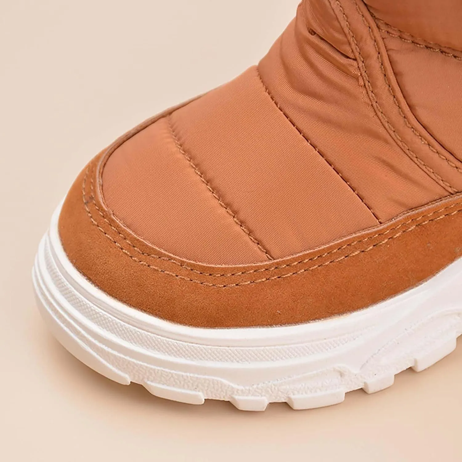 Insulated Snow Shoes For Boy Winter Walking Shoes For Baby Non Slip Plush Lined Ankle Boots Waterproof Hiking Boots