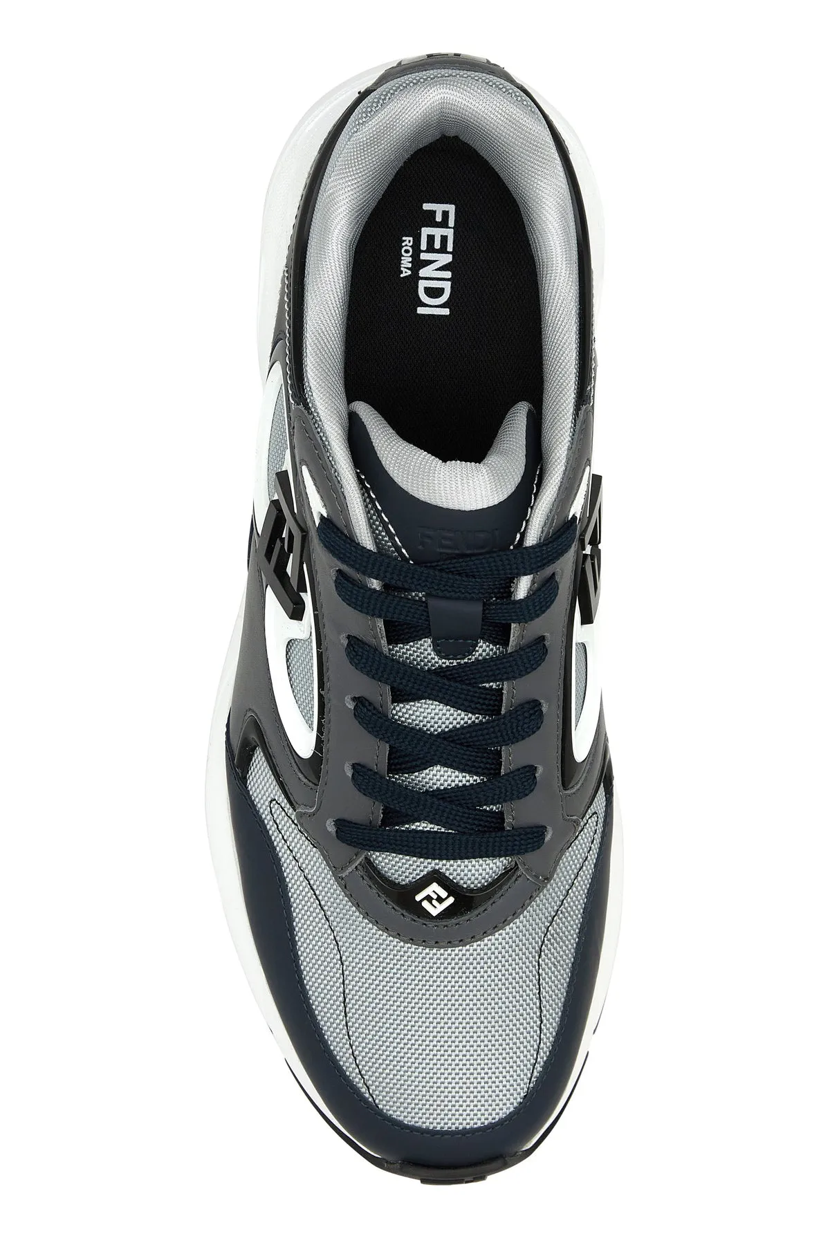Multicolor fabric and leather Fendi Forward sneakers