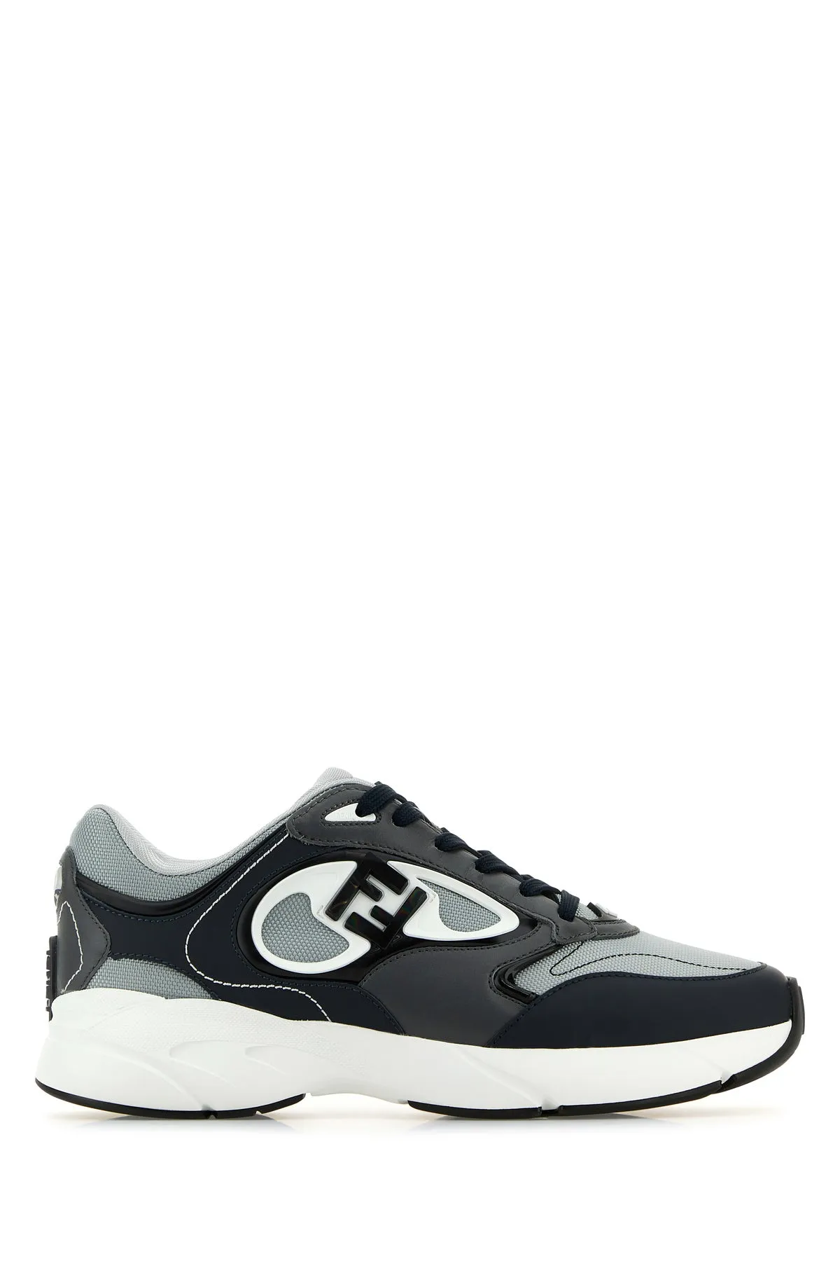Multicolor fabric and leather Fendi Forward sneakers