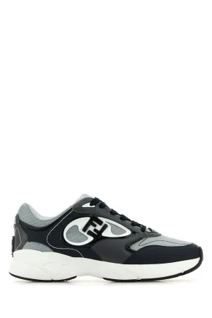 Multicolor fabric and leather Fendi Forward sneakers