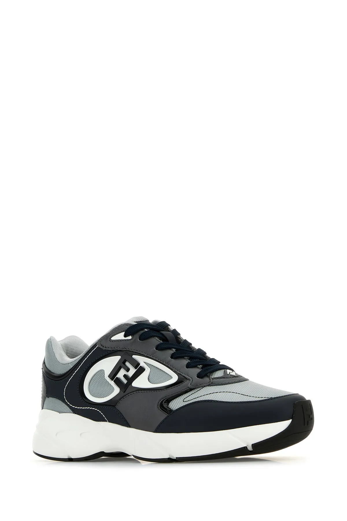 Multicolor fabric and leather Fendi Forward sneakers
