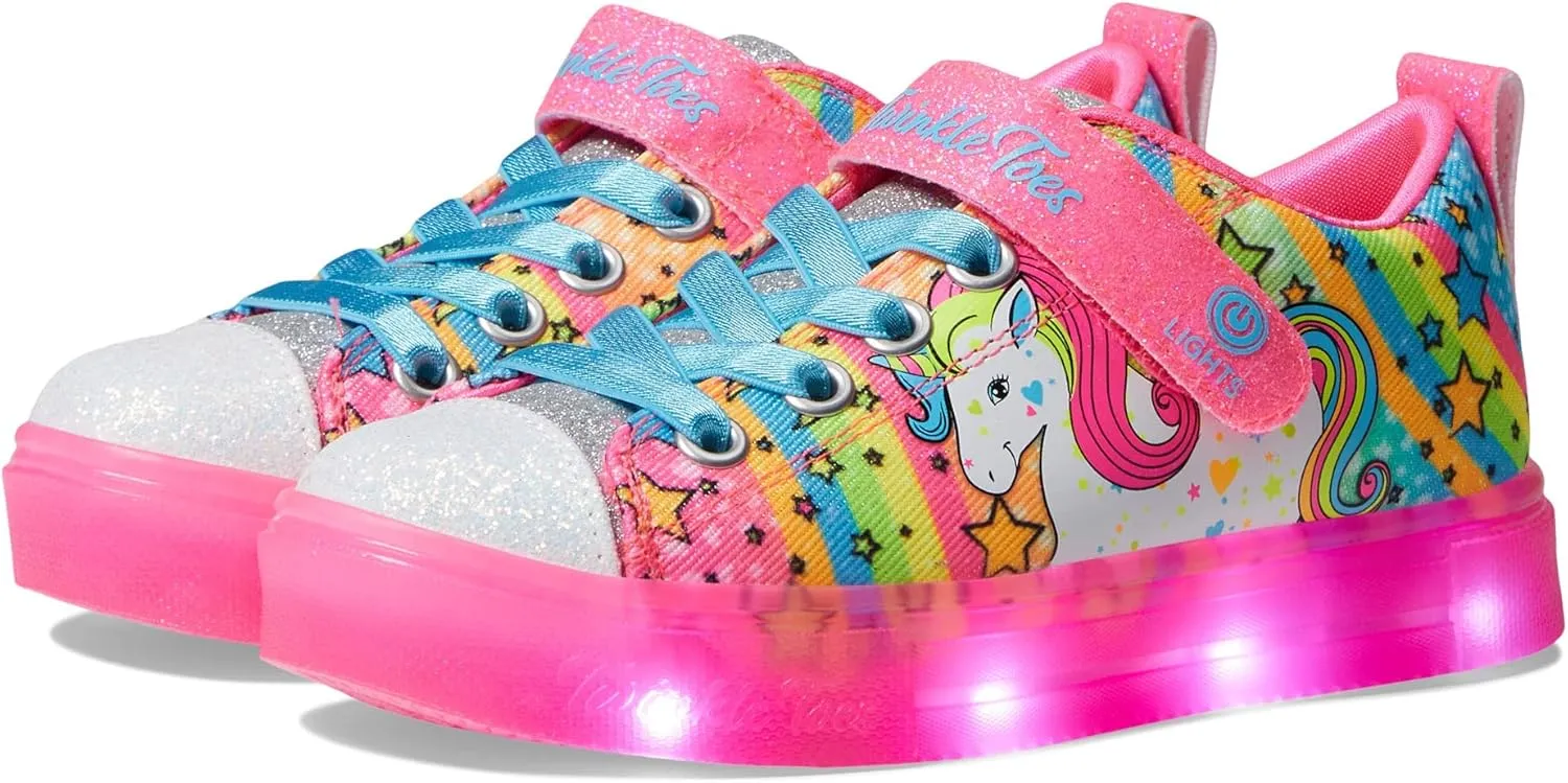 Skechers Kids Girl's Toes Twinkle Sparks Ice-Unicorn Bu Sneaker