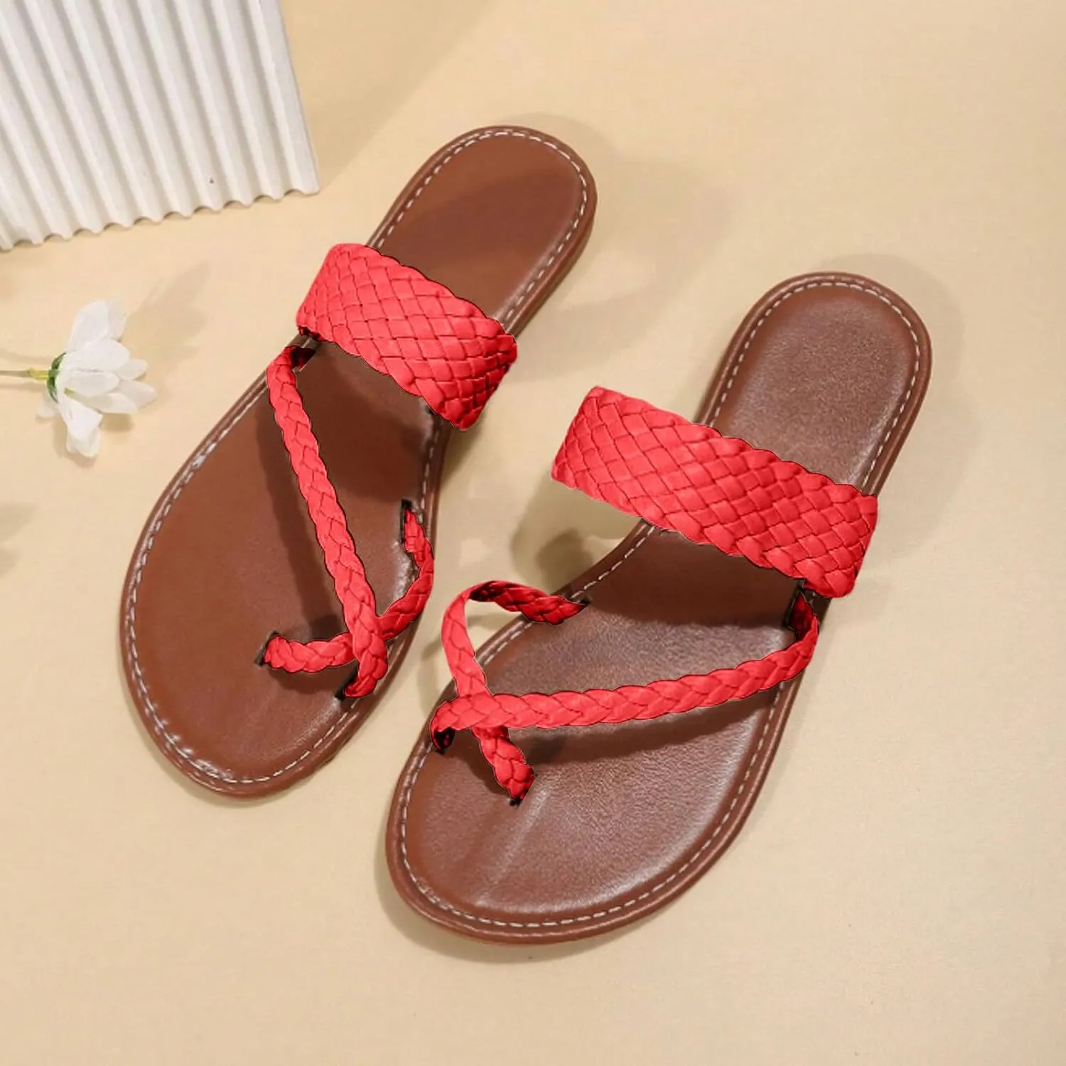 Women's Flat Sandals Summer Home Household Indoor Slip Thick Soled PVC Women Slippers