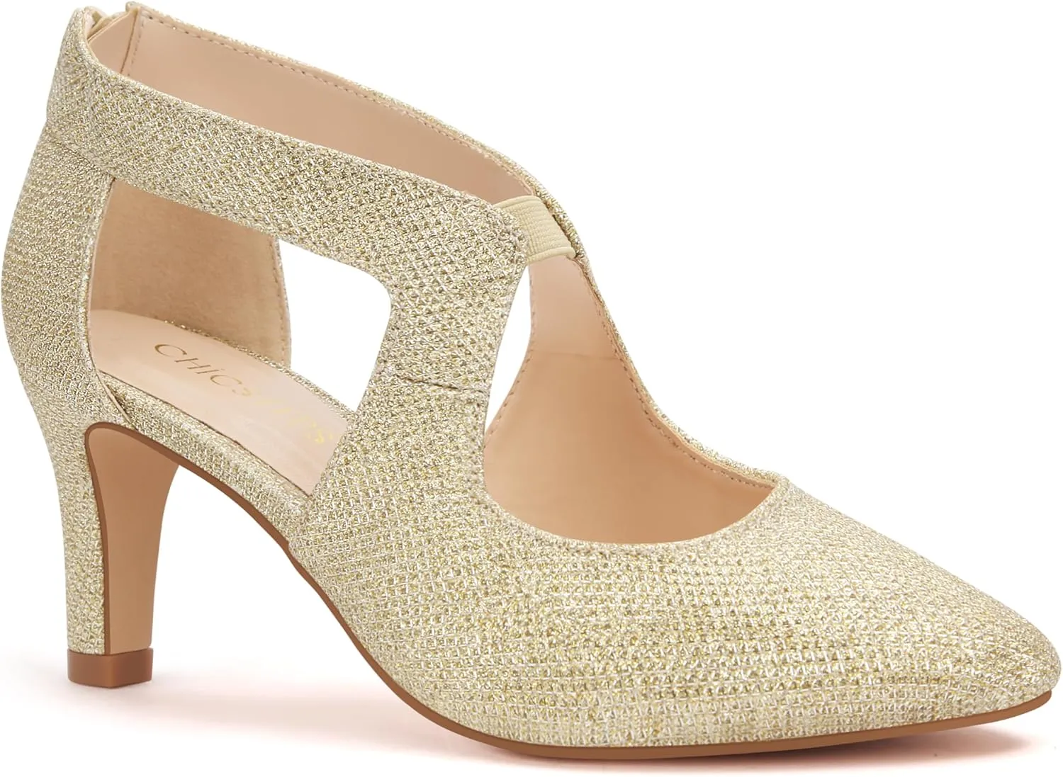 Women's Pumps,Comfortable Closed Toe 3-Inch Kitten Heels,Low Heels for Work,Office,Wedding,and Dressy Occasions,Dress Shoes for Women