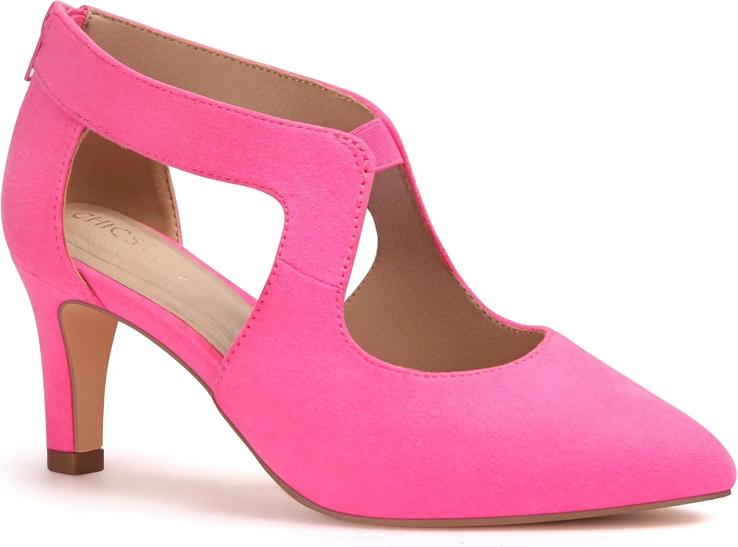 Women's Pumps,Comfortable Closed Toe 3-Inch Kitten Heels,Low Heels for Work,Office,Wedding,and Dressy Occasions,Dress Shoes for Women