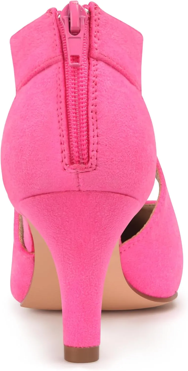 Women's Pumps,Comfortable Closed Toe 3-Inch Kitten Heels,Low Heels for Work,Office,Wedding,and Dressy Occasions,Dress Shoes for Women