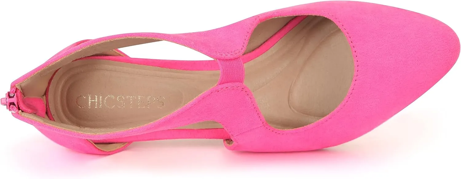 Women's Pumps,Comfortable Closed Toe 3-Inch Kitten Heels,Low Heels for Work,Office,Wedding,and Dressy Occasions,Dress Shoes for Women