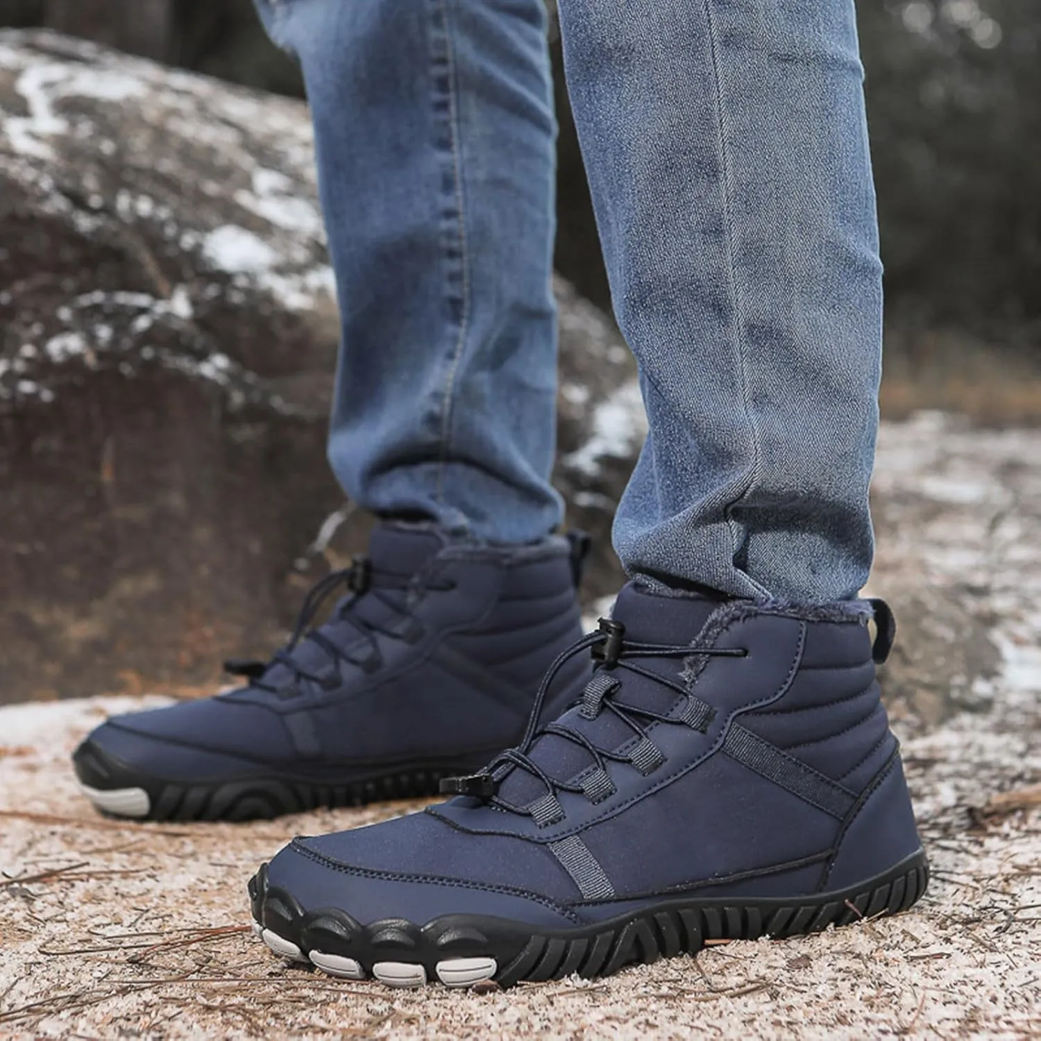 Work Boots for Men Slip On Hiking Sneakers Shoes Slip On Women Workout Shoes Composite Toe Outdoor Booties Waterproof Breathable Lightweight Hike Grounded Footwear